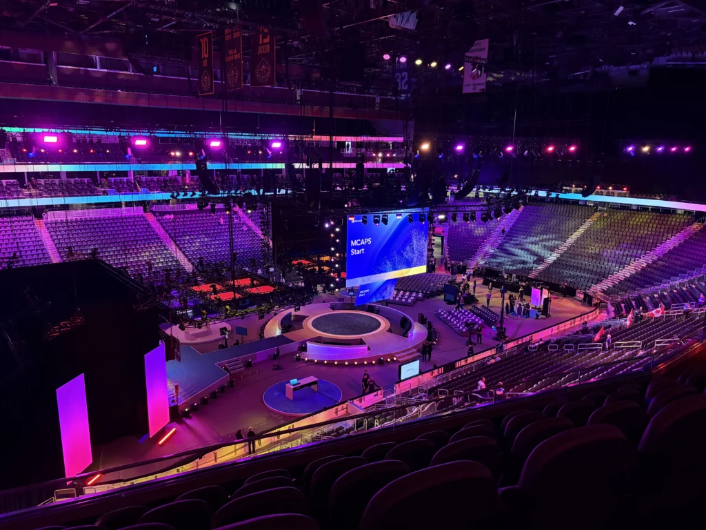 Event camera package for IMAG, livestream, and records at a corporate event