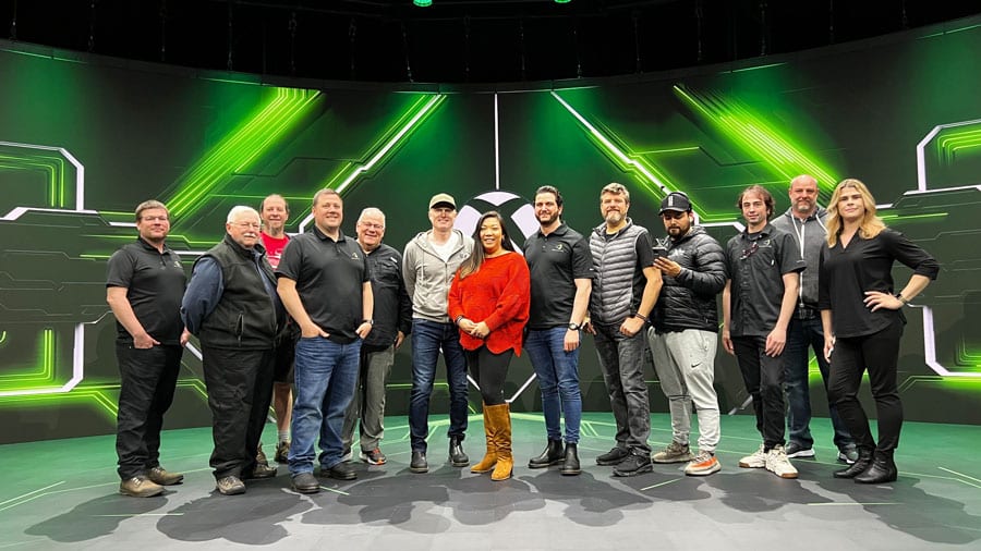 Group shot of MeyerPro team members at an Xbox event